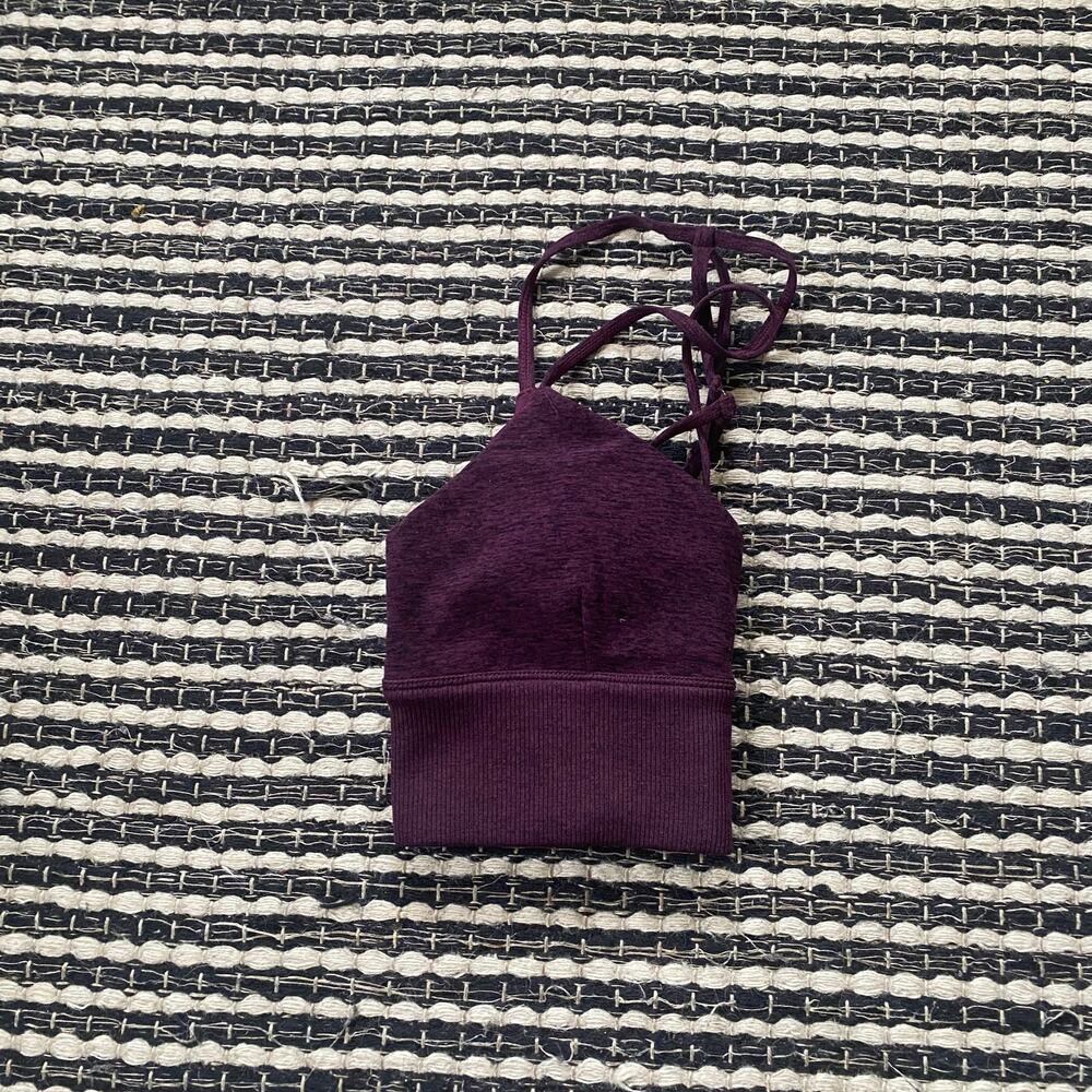 🌿ALO Womens Purple Padded Sport Bra S